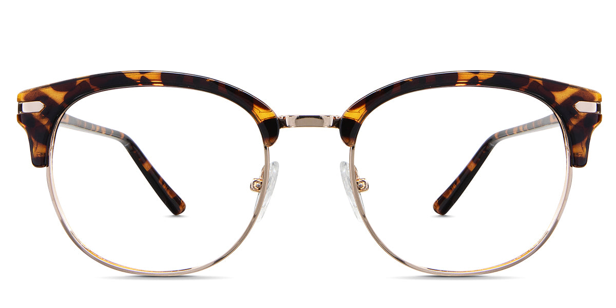 Bayler Eyeglasses in the chelus variant - it's a full-rimmed half acetate and half metal.