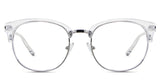Bayler Eyeglasses in the plover variant - it's an oval cat-eye frame.