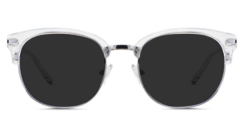 Bayler black tinted Standard Solid sunglasses in the plover variant - it's a medium-sized frame with a combination of acetate and metal and has a silicone nose pad and a thin temple arm 145mm long.