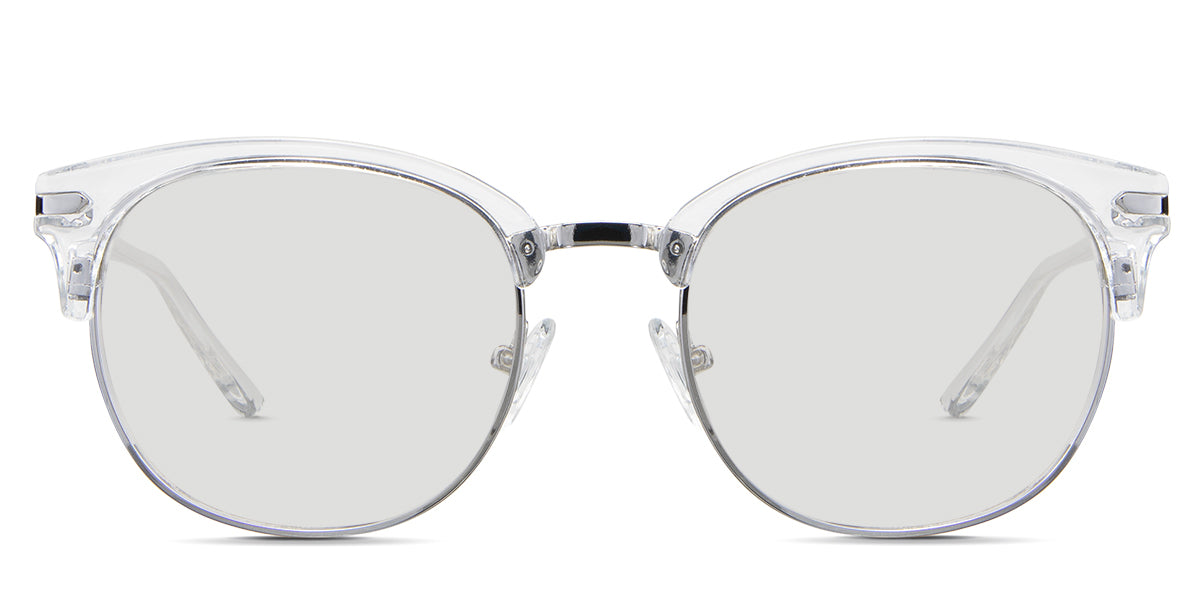 Bayler black tinted Standard Solid glasses in the plover variant - it's an oval cat-eye frame with a wide nose bridge and an acetate temple arm.
