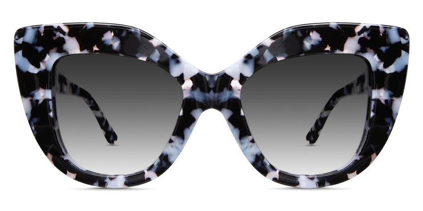 Belga black tinted Gradient stylish glasses in hollywood variant - it's cat eye frame