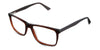 Belio Eyeglasses in burnish variant - have a U-shaped bridge with built-in nose pad