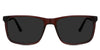 Belio Gray Polarized in burnish variant - is a full rimmed frame with built-in nose pad. 