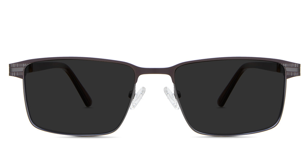 Benge Gray Polarized in the copper variant - it's a thin metal frame with a combination of acetate temples.