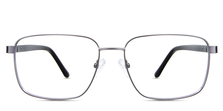 Benjamin eyeglasses in the nebelung variant - it's a full-rimmed metal frame in gun color.