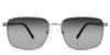 Benjamin black tinted Gradient  sunglasses in the Nebelung variant - It's a full-rimmed metal frame with a thin metal frame with a straight bridge.