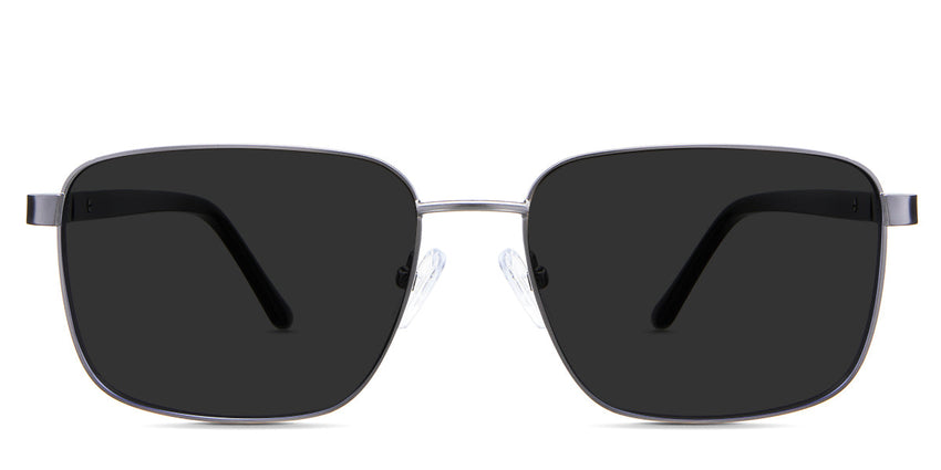 Benjamin Gray Polarized in the Nebelung variant - It's a full-rimmed metal frame with a thin metal frame with a straight bridge.