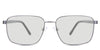 Benjamin black tinted Standard Solid glasses in the Nebelung variant - It's a full-rimmed metal frame with a thin metal frame with a straight bridge.