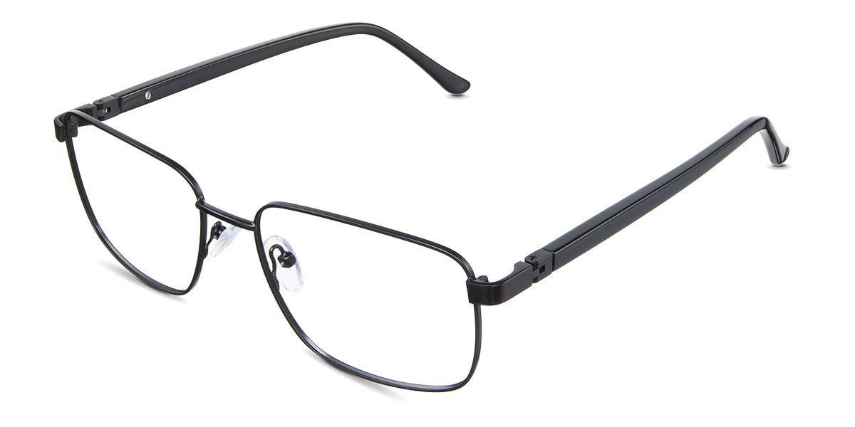 Benjamin eyeglasses in the ursus variant - have a silicon adjustable nose bridge.