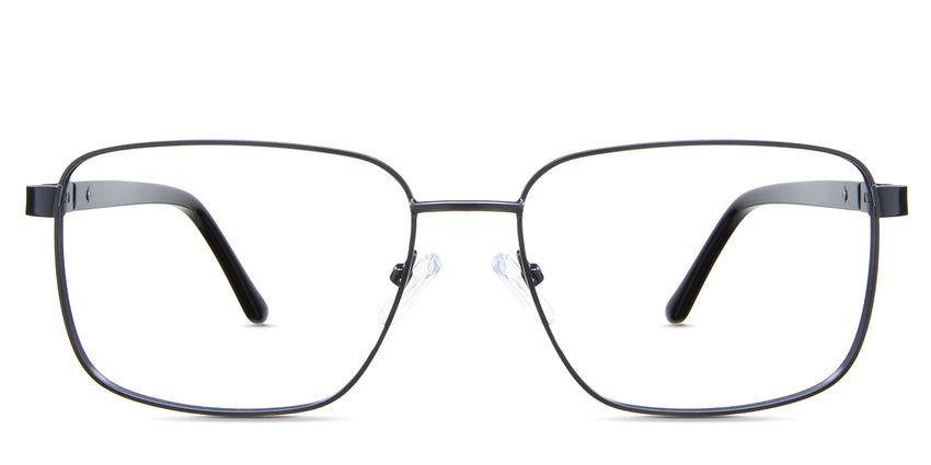 Benjamin eyeglasses in the ursus variant - it's a metal frame in a full black color.