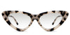 Bizan black tinted Gradient cat eye sunglasses in cooper variant - the frame is tortoise style