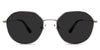 Blanco Gray Polarized metal frame in nebulous variant with adjustable nose pads