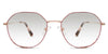 Blanco black tinted Gradient glasses in grape variant with low nose bridge