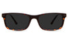 Blixt Gray Polarized glasses in desert spice variant with inbuilt nose pads and very thin temple arms