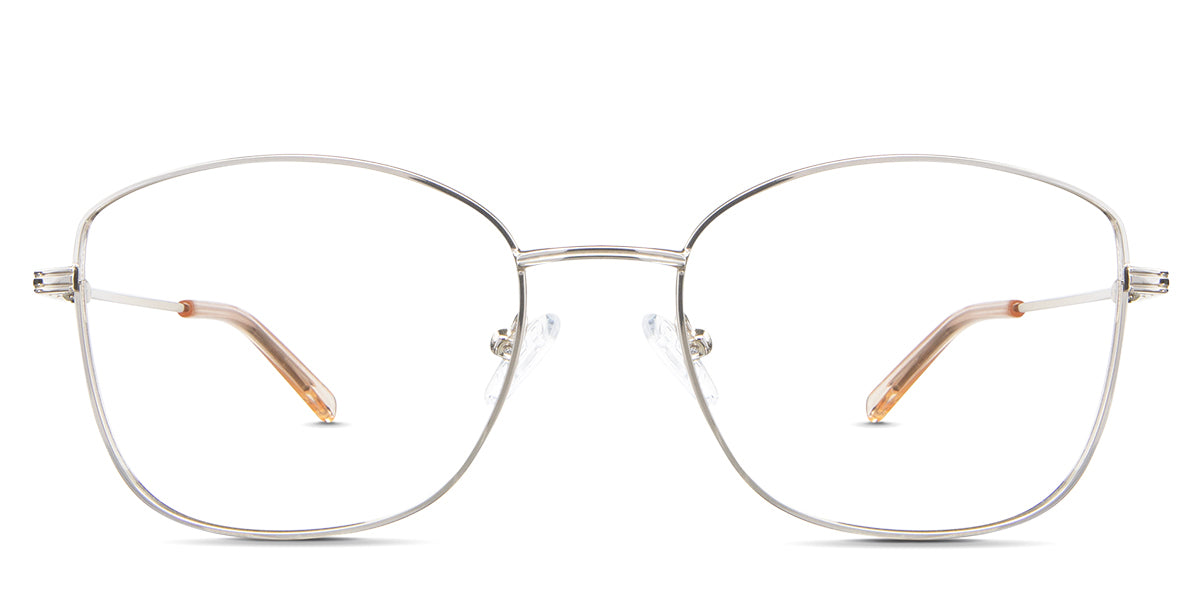 Bonnie eyeglasses in the gold variant - it's a metal frame in color gold.