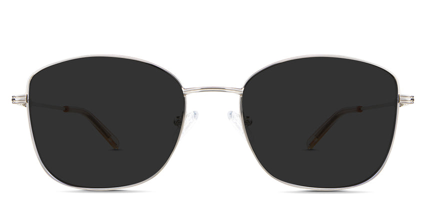 Bonnie gray Polarized in the Gold variant - it's a metal frame with a silicon nose pad with acetate temple tips.