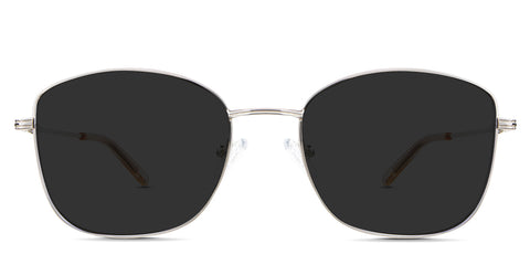 Bonnie black tinted Standard Solid in the Macaroon variant - it's a metal frame with a silicon nose pad with acetate temple tips.