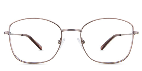 Bonnie eyeglasses in the pango variant - it's an oval shape frame in color brown.