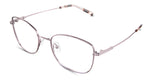 Bonnie eyeglasses in the pink variant - have a wide nose bridge.