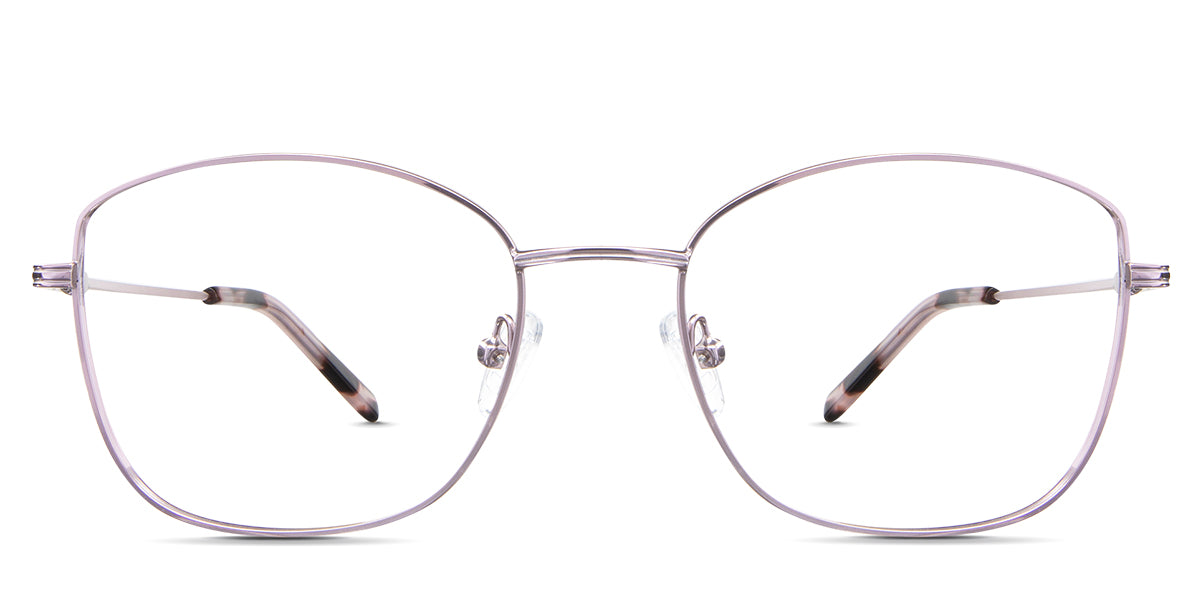 Bonnie eyeglasses in the pink variant - it's a full-rimmed frame in color pink.