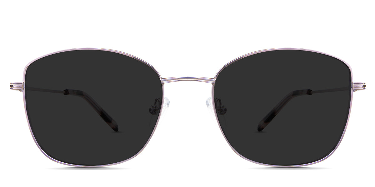 Bonnie gray Polarized in the Pink variant - it's a full-rimmed frame with a wide nose bridge and a 145mm temple arm length.