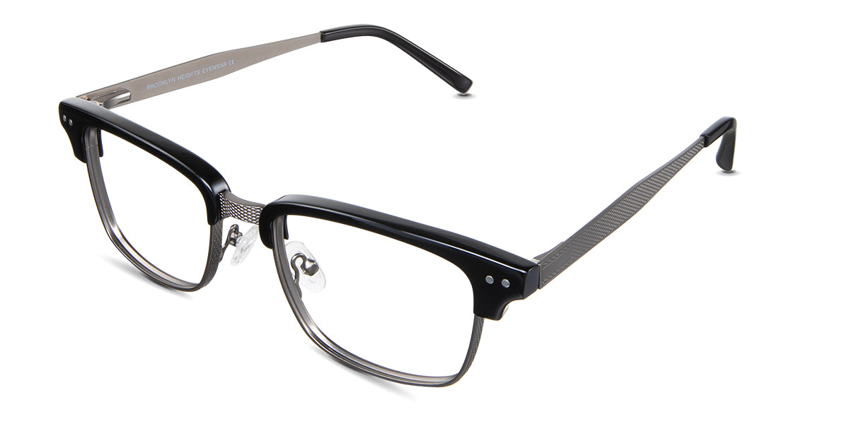 Brad eyeglasses in the cormorant variant - have silicone adjustable nose pads.