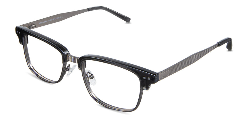 Brad eyeglasses in the grus variant - is a combination of metal and acetate frame.