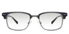 Brad black tinted Gradient glasses in the Grus variant - is a combination of metal and acetate frame in a clubmaster style.