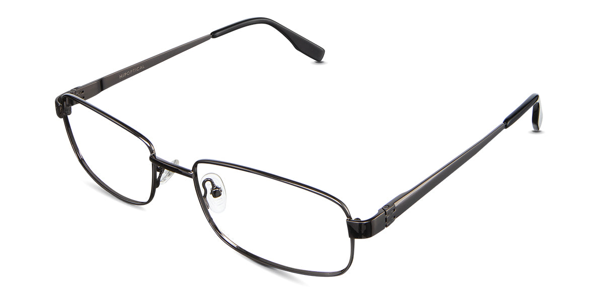Brady Eyeglasses in the iron variant - has a high-nose bridge with an adjustable nose pads.