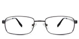 Brady Eyeglasses in the iron variant - it's a full-rimmed metal frame in gunmetal color.