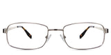 Brady Eyeglasses in the over variant - it's an oval rectangular frame in color champage.
