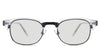 Brice black Standard Solid in the Calcite variant - is a full-rimmed frame with an acetate top rim, a metal nose bridge, and a visible wire core in the arm..