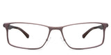 Briggs eyeglasses in the toffee variant - it's a full-rimmed frame in brown color.