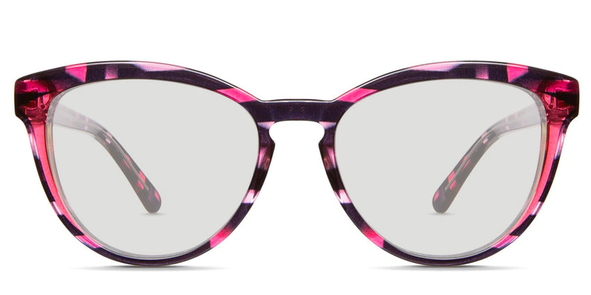 Bristow black tinted Standard Solid cat eye sunglasses in carnation variant - it has inbuilt nose pads with high nose bridge