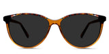 Brooks Gray Polarized frame in blond wood variant made with thin temple arms