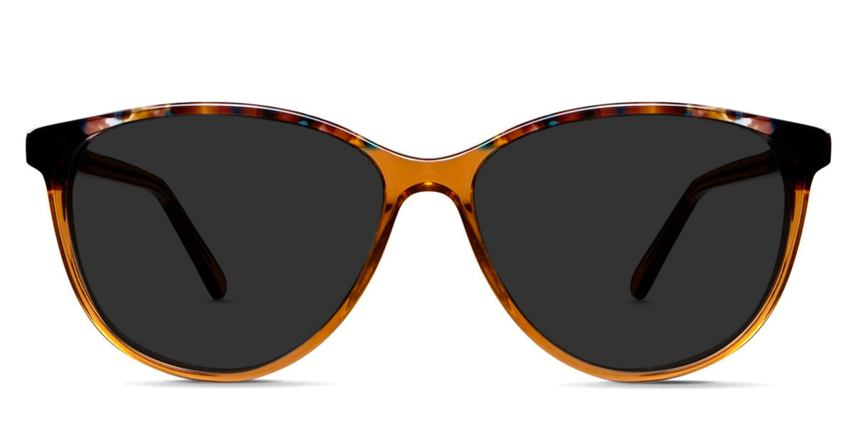 Brooks Gray Polarized frame in blond wood variant made with thin temple arms