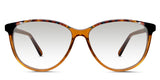 Brooks black tinted Gradient two toned frame in blond wood variant made with thin temple arms