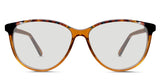 Brooks black tinted Standard Solid two toned frame in blond wood variant made with thin temple arms