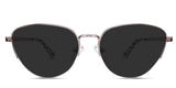 Burke Gray Polarized metal frame sunglasses in argos variant - frame size is 54-16-140