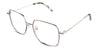 Carmela eyeglasses in the arvicola variant - have a narrow-width nose bridge.