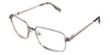 Carter Eyeglasses in the salt variant - is a metal frame in an old gold color.