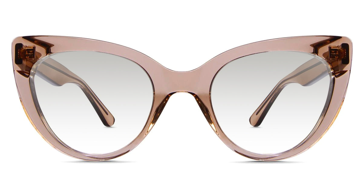 Centy black tinted Gradient glasses in sorrel variant - it's cat eye frame best for prescription sunglasses