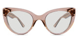 Centy black tinted Standard Solid glasses in sorrel variant - it's cat eye frame best for prescription sunglasses
