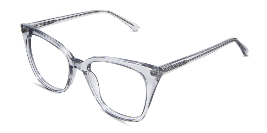 Chantell Eyeglasses in ice variant - has a wide nose bridge of 20mm.