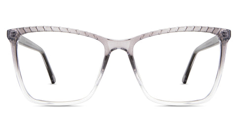 Chaya eyeglasses in the starling variant - it's a full-rimmed frame in gradient gray.