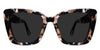 Chet Gray Polarized glasses in velvet variant - it has tortoise style pattern with inbuilt nose pads