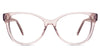 Clax glasses in mauvelous variant - it's oval shape frame in clear pink color