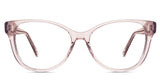 Clax glasses in mauvelous variant - it's oval shape frame in clear pink color