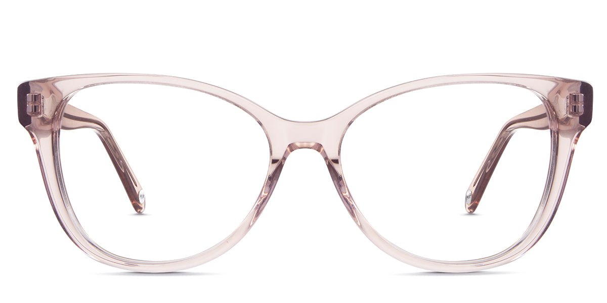 Clax glasses in mauvelous variant - it's oval shape frame in clear pink color