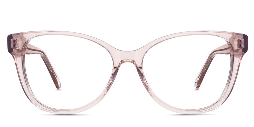Clax glasses in mauvelous variant - it's oval shape frame in clear pink color